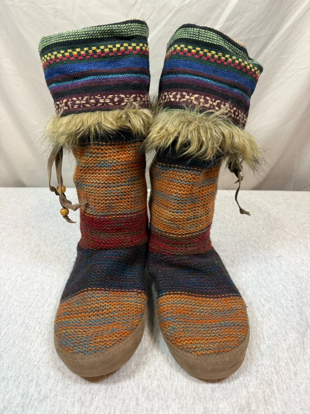 Muks Luks‎ Aztec Southwestern Sweater Boots 🧶